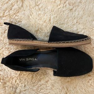 Via Spiga Black Espadrille Sandal